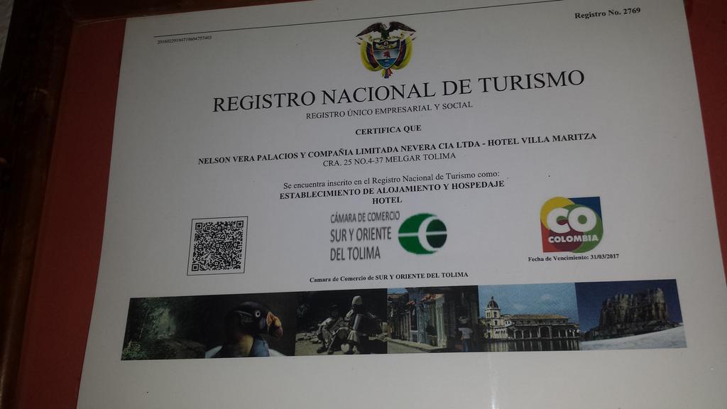 Hotel Villa Maritza Melgar Eksteriør billede